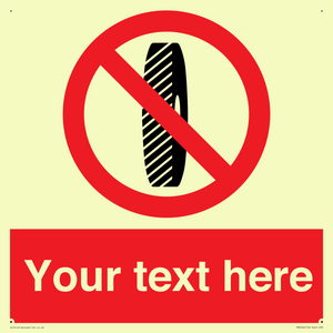 Custom Do Not Change Grinding Wheel Sign